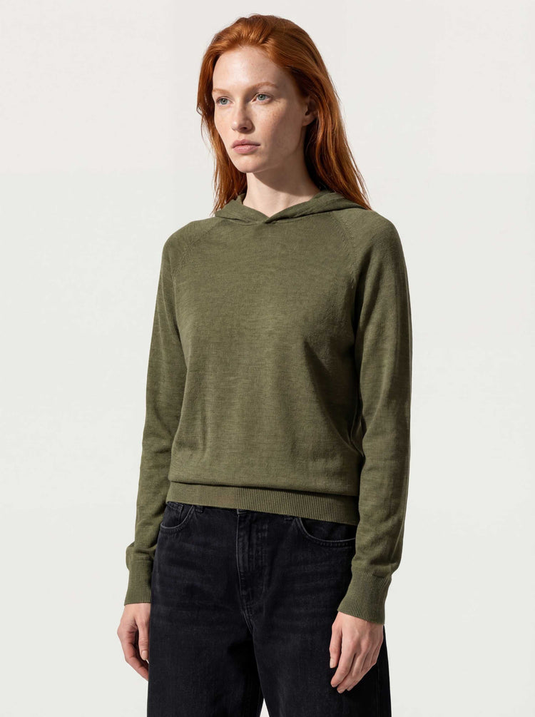 The Ultra-Light Hoodie Moss Green Image